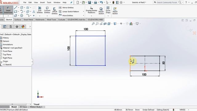 SolidWorks 2016 Tutorials for Beginners Sketch 01