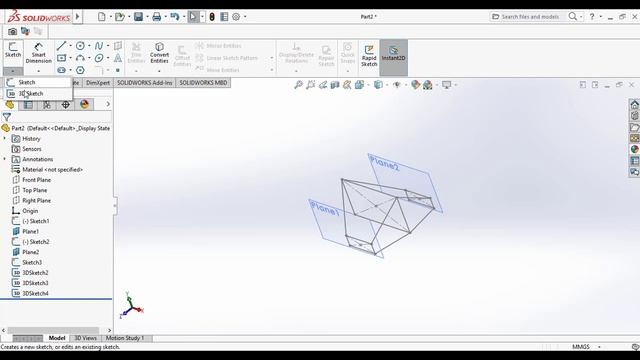 Learn SolidWorks Lofted Boss/Base Guide Curves Method| SolidWorks Video Tutorials for Beginners