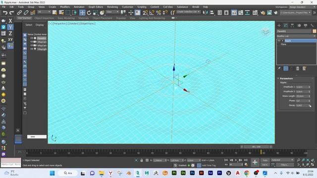 Ripple Modifier | 3ds Max Tutorial смотреть онлайн