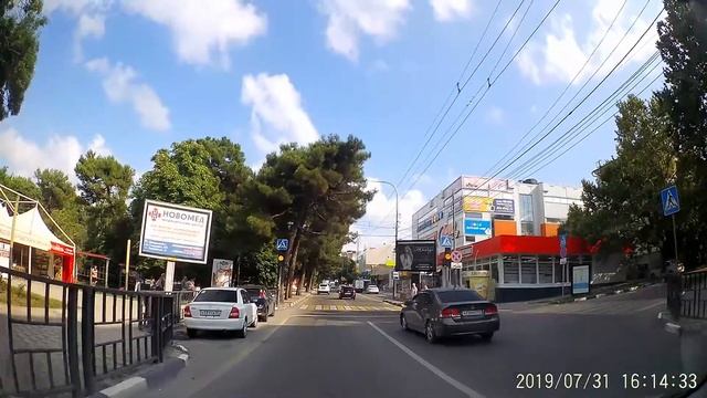 Новороссийск. Нарушение ПДД 2019-07-31_16:14:34 Советов-Рубина (м728нн123) смотреть онлайн