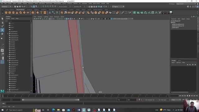 3D Environment Modeliong Part :- 1 Timelapse in Autodesk maya 2022  #mayamodeling #maya #blender
