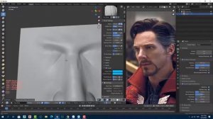 Sculpt the nose in blender 2.8xxx