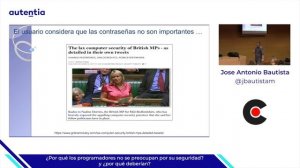 ¿Por qué los programadores no se preocupan por su seguridad? por Jose Antonio Bau