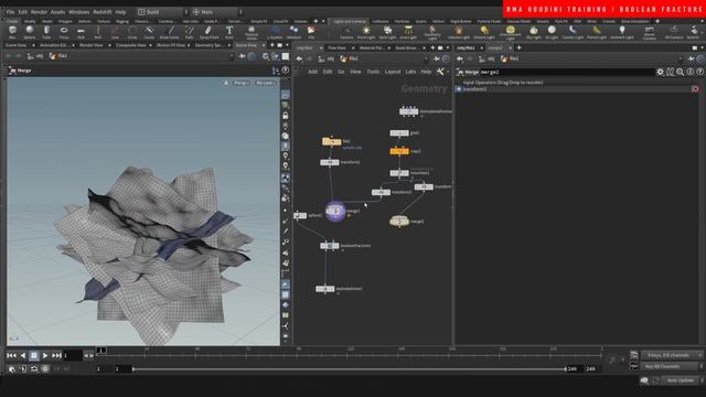 Boolean fracture in Houdini | FREE TUTORIAL смотреть онлайн