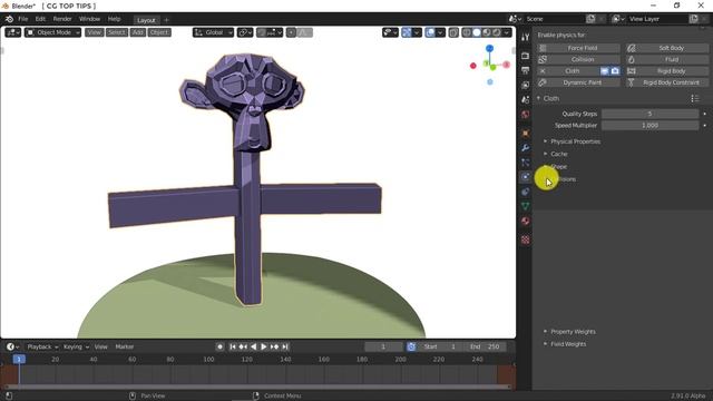 Cloth Internal Air Pressure in Blender