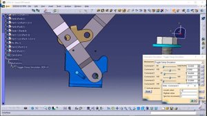 Toggle Clamp Design and Animation in CATIA V5 | CATIA V5 Simulation Tutorial For Beginners