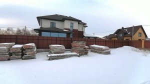 Участок в Дубровке зима