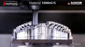 Solidcam iMachining 3D ski machining