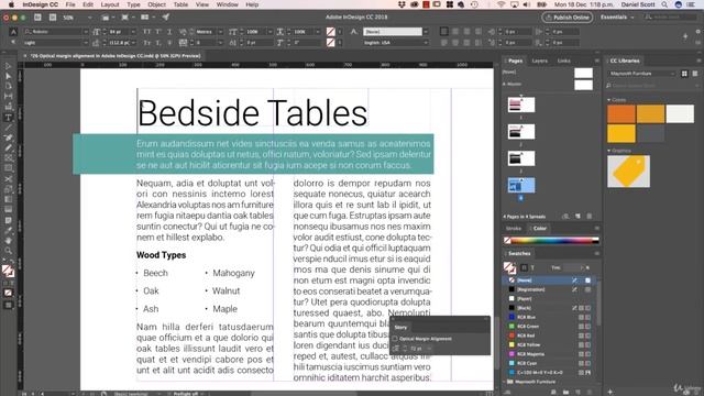 Optical Margin Alignment In Adobe InDesign CC