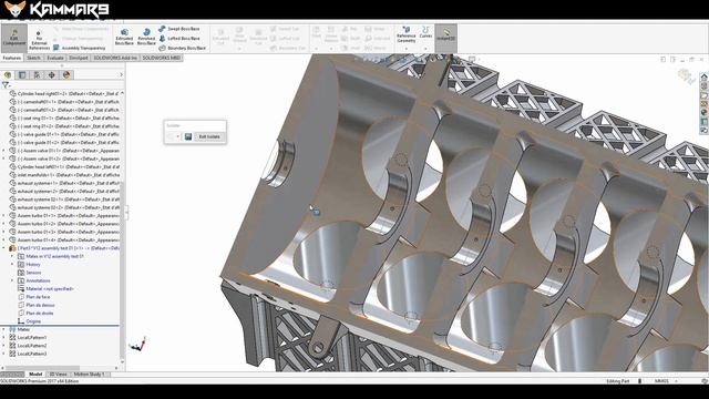 Solidworks tutorial  V12 engine | Ep 32 Full HD 😍 смотреть онлайн