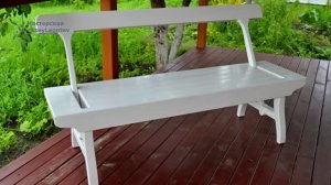 Необычная садовая скамейка.  Деревянная скамья своими руками / DIY Wooden garden bench