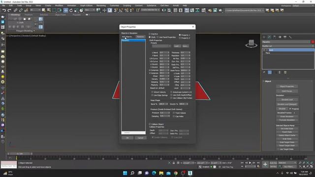 3DS MAX / Cloth Simulation / easy way / basic tutorial / cloth animation in 3ds max