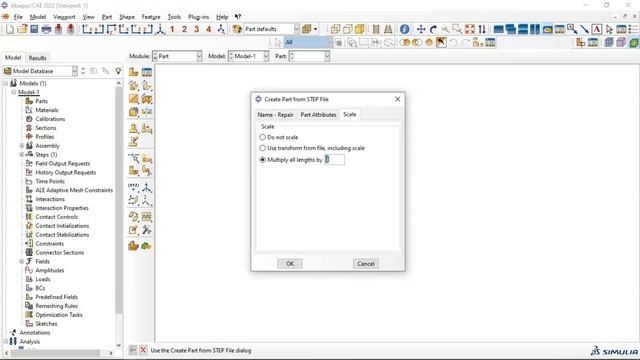 Abaqus Tutorial (Basic): How to import STEP (*.step) file in abaqus #abaqus #abaqustutorial