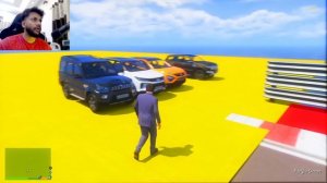 GTA 5 NEW INDIAN SUV VS SUPER SUV CARS 99999 KM/H SPEED JUMP😨😍 CHALLANGE GTA 5