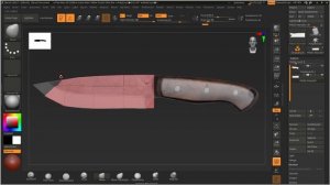 Knife Modeling Using Zmodeler in Zbrush