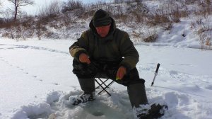 Рыбалка в феврале на речке. очередная рыбалка