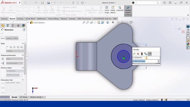 Solidworks Tutorial | Exercise 1| Part Design #solidworks #3dmodeling #machinists