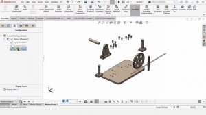 Exploded View in SolidWorks | Scotch Yoke Mechanism