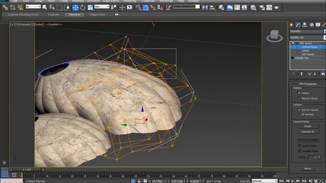 3Dmax  FFD 4x4x4 modifier - 4Arch4Learn