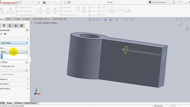 SolidWorks 2016 tutorials Excersice_3D Part 1