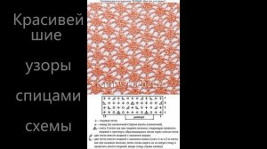 Красивейшие узоры спицами 2024/ Схемы узоров/ Вязание спицами/Вяжем новые узоры
