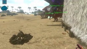 Как покрасить динозавра в Арк |•| как быстро прокачаться 😱😱😱