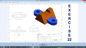 ⚡ SOLIDWORKS || Beginners Tutorial || Exercise - 22 || with narration.