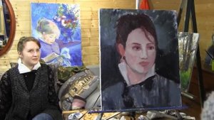 Портрет в стиле Ренуара_художник Фания Сахарова