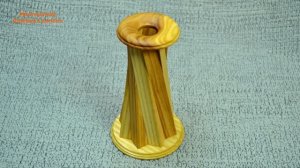 Простая деревянная ваза из обрезков. Отходы в дело. / DIY. Wooden Vase of Waste.