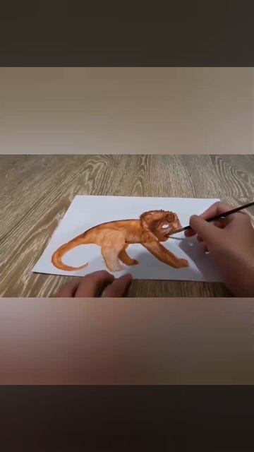 рисование динозавра