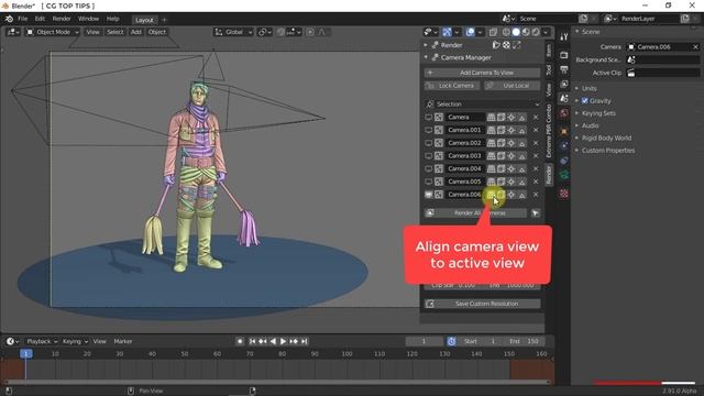 Camera Manager Addon for Blender
