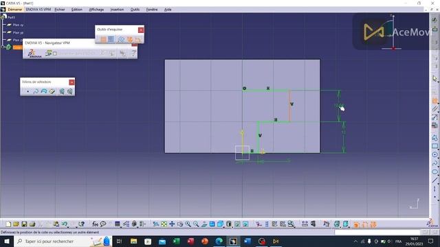 First step in CATIA V5 - Fût de calage-Tutorial basic part design for beginners 7