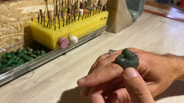 Перстень от Jade Khan из чистого нефрита , единственный экземпляр.#нефрит #jade #nephrite