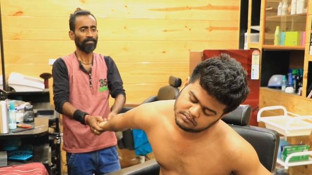 ASMR Self Beard Crack | Eye Brows Skin Neck Ear Crack With Head And Body Massage By Indian Barber смотреть онлайн