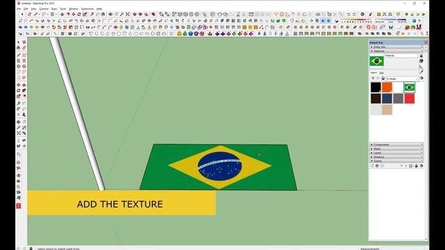 How To Make A Flag With Sketchup
