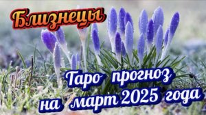 БЛИЗНЕЦЫ!  Гороскоп - прогноз на март 2025 года и совет от карт!