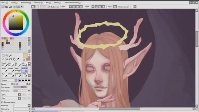 Speedpaint [SAI] digital ART | Angel
