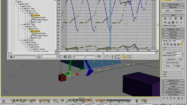 3DStudio MAX - Biped Objects / Track View (3DS Max Video Tutorials) смотреть онлайн