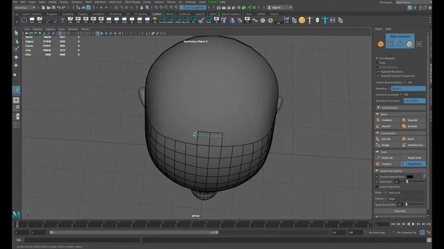 Maya Retopology tutorial - Quad draw - Part 2