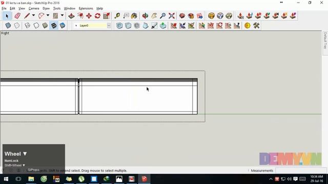 Thiết kế nội thất trong sketchup và vray - bài 3.2 смотреть онлайн