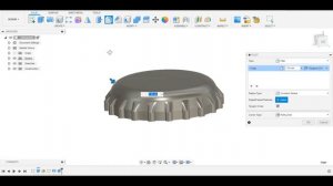 Autodesk Fusion 360: Create bottle cap in 3 minute (tutorial)