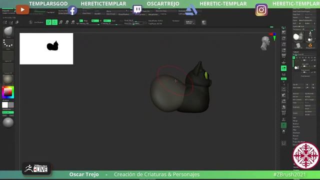 [ES-MX] Creación de Criaturas & Personajes - Óscar Trejo - ZBrush 2022 смотреть онлайн