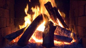 Ночь у камина 🔥 Треск дров. Уютное видео
