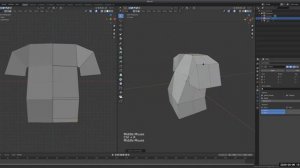 Blender 3D 2.8X Basics:  Low Polygon Modeling Shirt