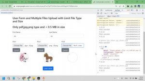 User Form Upload Files to google drive using webApp Limit file type and size