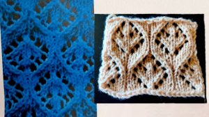 Красивый ажур спицами.