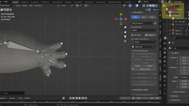 Blender Rigging Tutorial | Kung Fu Panda Rigging in Blender with Auto-Rig Pro | blender Rig смотреть онлайн