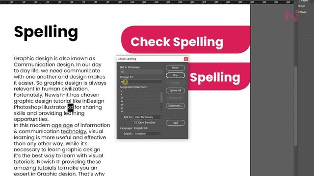 Indesign Spellcheck Adobe InDesign Bangla Tutorial 2020 | Text Anatomy | Spelling Check ...
