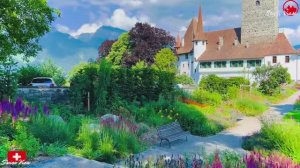 Шпиц Швейцария 4K - Самый красивый швейцарский город на берегу озера Тун