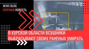 В Курской области ВСУшники выбрасывают своих раненых умирать в чистом поле